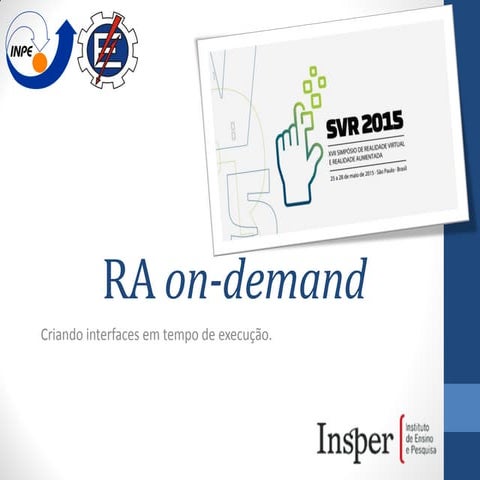 Construção de interfaces on-demand baseadas em Realidade Aumentada Projetiva ...