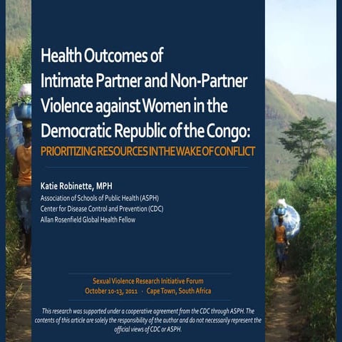Intimate partner and sexual violence against women | PPTX
