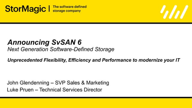 Next Generation Software-Defined Storage