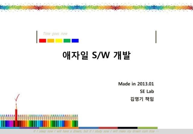 애자일 S/W 개발