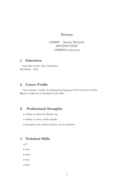 Sw3 Resume | PPT