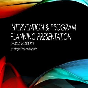 BFDI Legal Advocacy: Program Intervention, Planning, and Evaluation Presentation