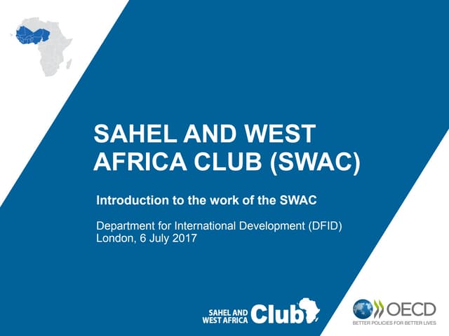 Introduction to the work of the Sahel and West Africa Club 