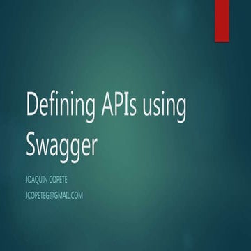 Build Swagger definition - Sample