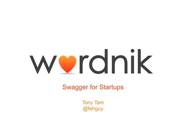 Swagger for startups