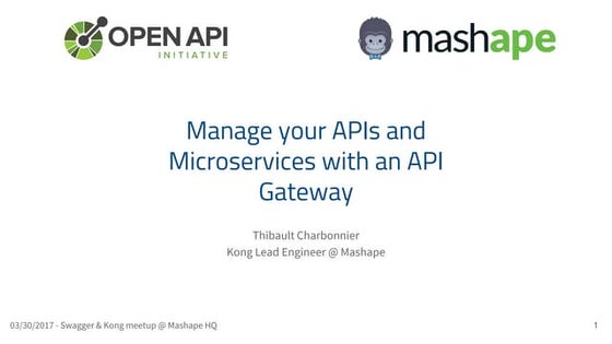 Manage your APIs and Microservices with an API Gateway