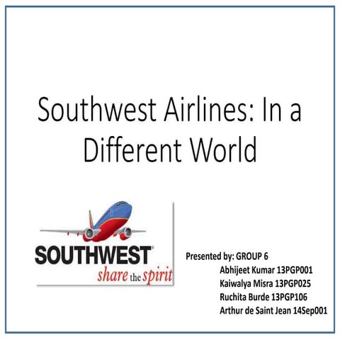 SouthWest Airlines: In a different world