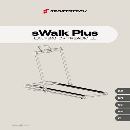 sWalk Plus Laufband Bedienungsanleitung PDF | Sportstech Walking Pad | PDF