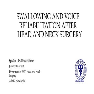 SWALLOWING AND VOICE REHABILITATION .pptx