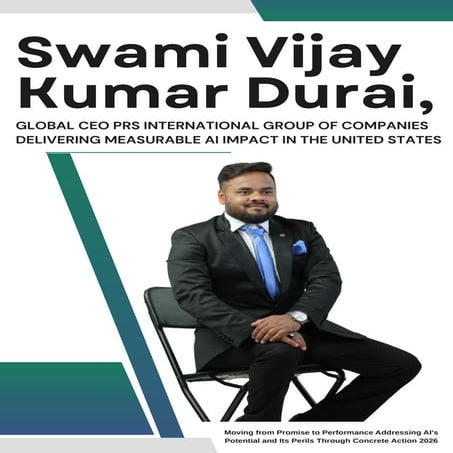 Swami Vijay Kumar Durai, Global CEO PRS INTERNATIONAL GROUP OF ...
