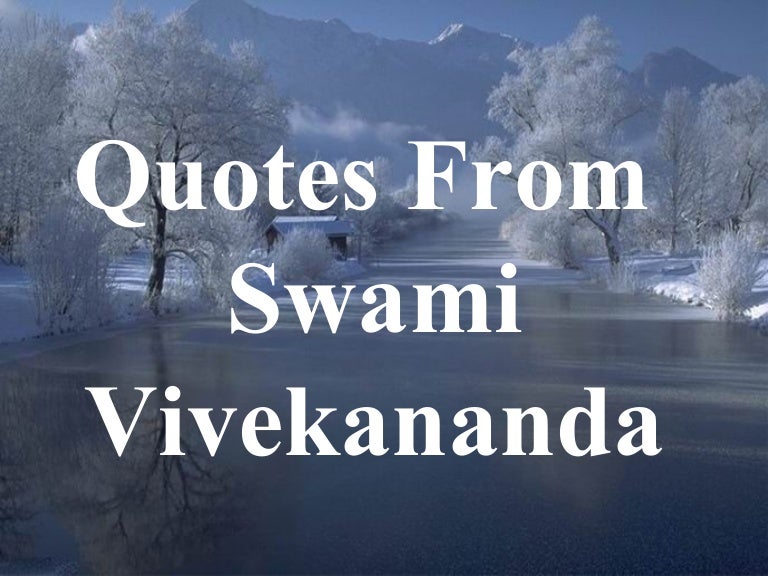 Quotes of Swami Vivekananda
