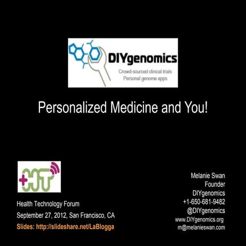 Personalized Medicine and You!