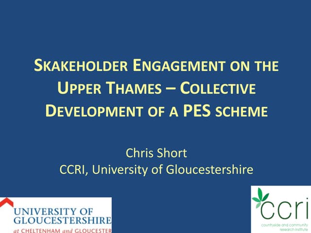 Public Participation in Water Management