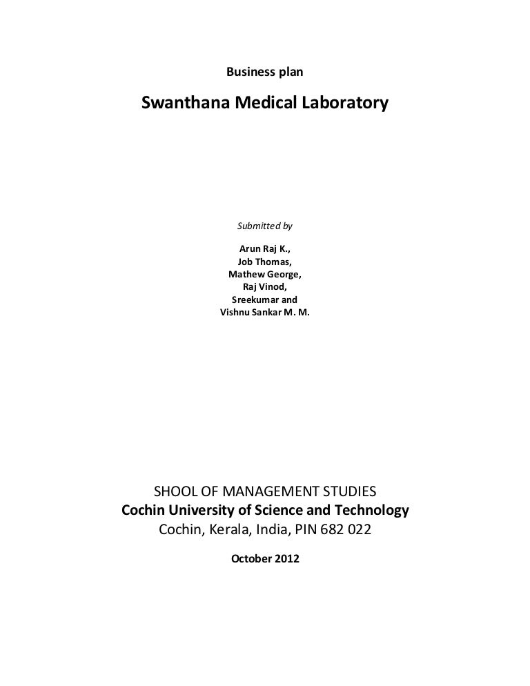 Business plan for medical lab