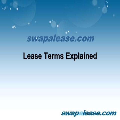 Lease Terms Explained | PPTX
