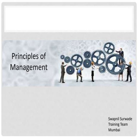 principle of management 