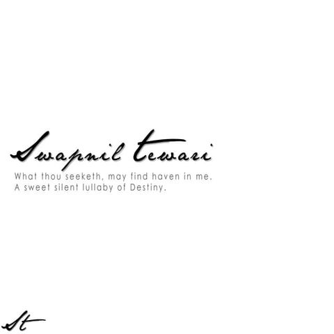 Swapnil Tewari - In a moment shared