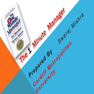 How to be the one minute manager