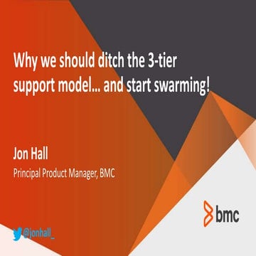 Service Manager Dag, Netherlands 2018: Why we should ditch the 3-tier support...