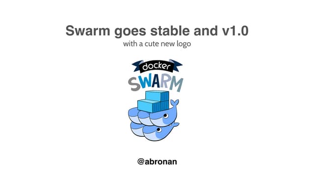 Docker Online Meetup #28: Production-Ready Docker Swarm
