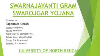 SWARNAJAYANTI GRAM SWAROJGAR YOJANA.pptx