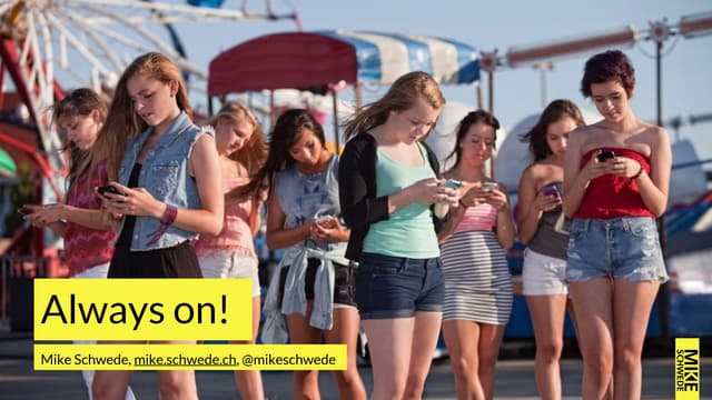 Keynote Speach zu "Always on" am #S...