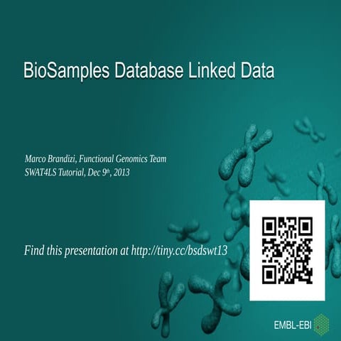BioSamples Database Linked Data, SWAT4LS Tutorial