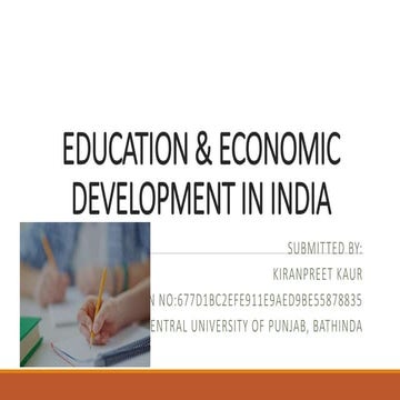 Education &economic Development 