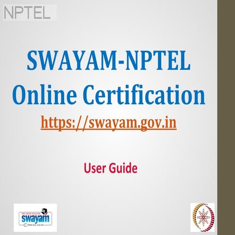 Swayam nptel - july 2019