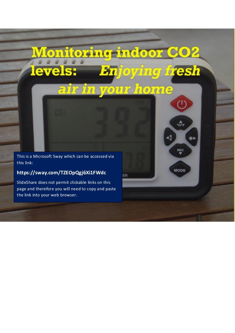 Monitoring Indoor CO2 Levels