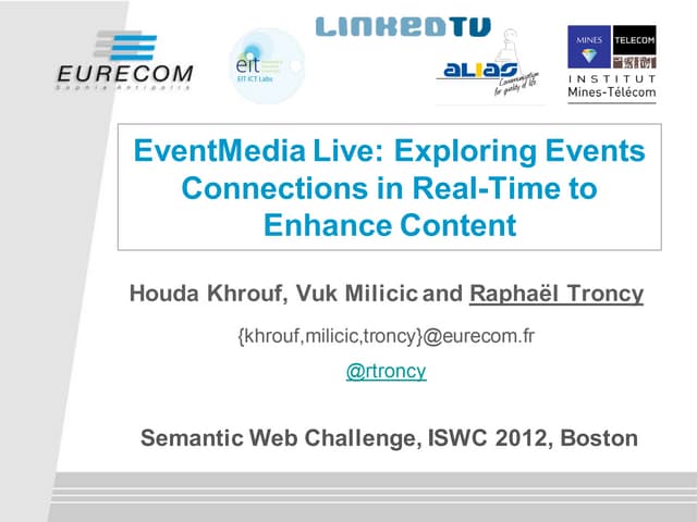 EventMedia Live: Exploring Events Connections in Real-Time to Enhance Content
