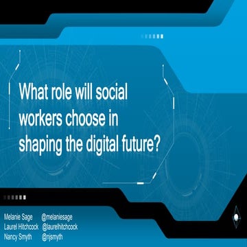 What role will social worker choose in shaping the digital future? 