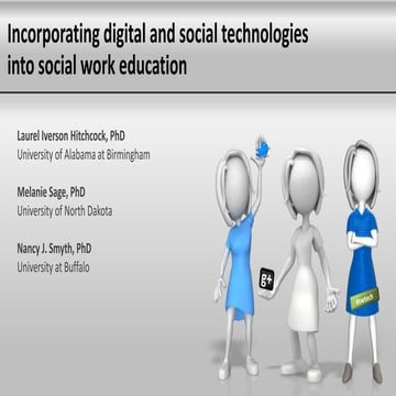 Incorporating Digital and Social Technologies into Social Work Education