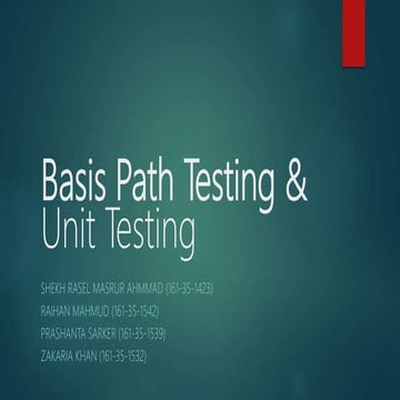 Unit Testing | PPT