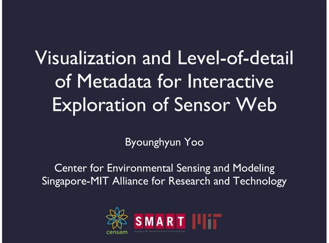 Visualization and Level-of-detail of Metadata for Interactive Exploration of ...