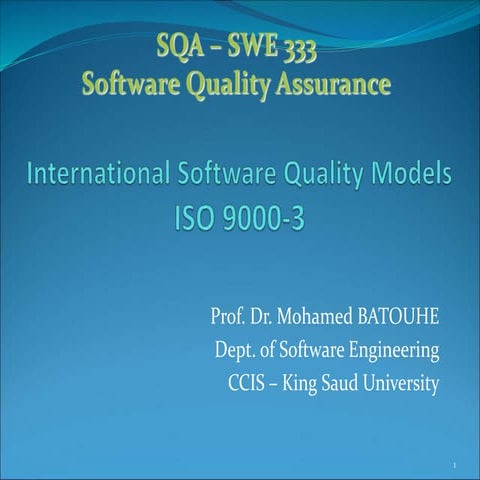 SWE 333 - ISQM ISO 9000-3.ppt