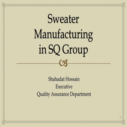 Sweater production process 