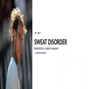 sweat gland of the  disorder and its managements.pptx