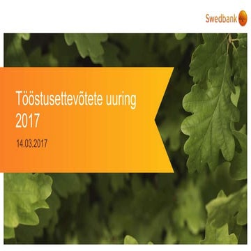 Swedbanki tööstusuuring 2017