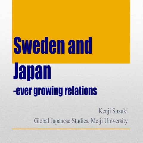 Sweden and japan Prof Kenji Suzuki 150903