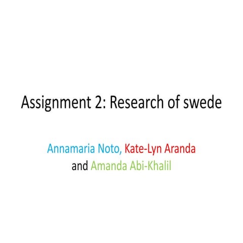 Swede powerpoint (1)