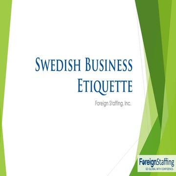Swedish Business Etiquette