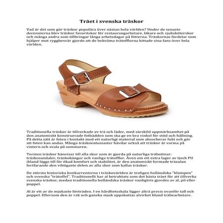 Träet i svenska träskor