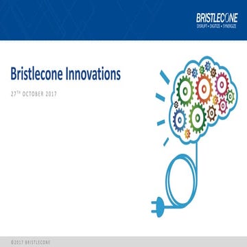Bristlecone Innovation by Sweeni Ponoth  VP & GM, Bristlecone Labs