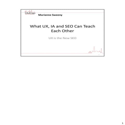 What IA, UX and SEO Can Learn from Each Other