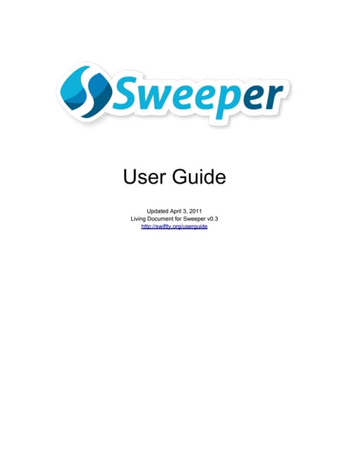 Sweeper User Guide v0.3