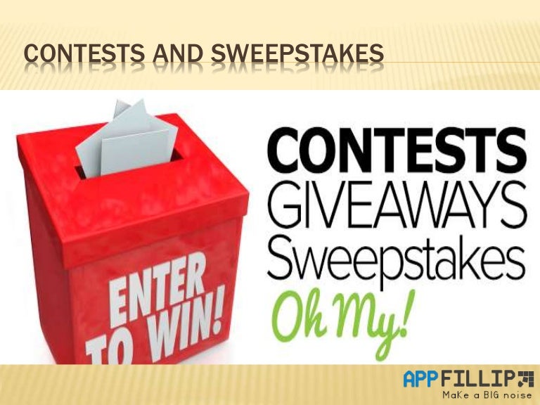 Sweepstakes & contests