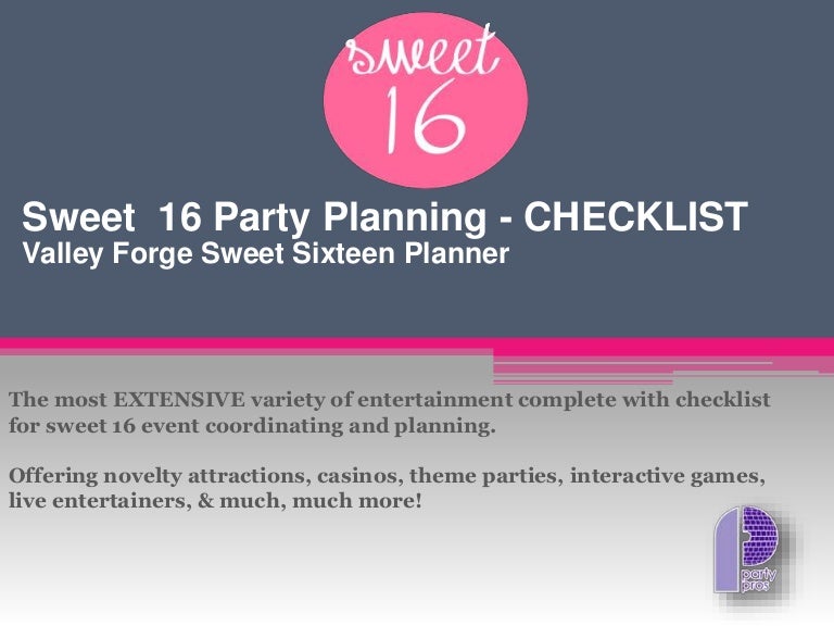 party planner checklist