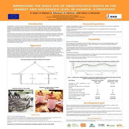 Improving the shelf life of sweetpotato roots in the market and household lev...