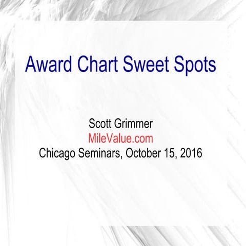 Sweet spots 2016